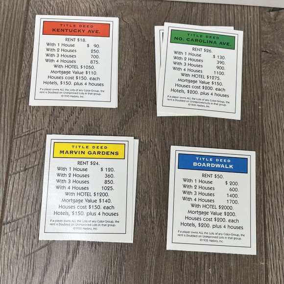 Monopoly Parker Brothers Real Estate Trading Game No.9  1970's Edition - Picture 9 of 13